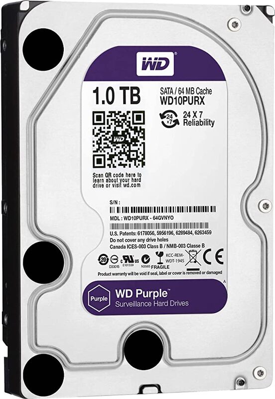 1TB Surveillance Hard Disk Drive Purple